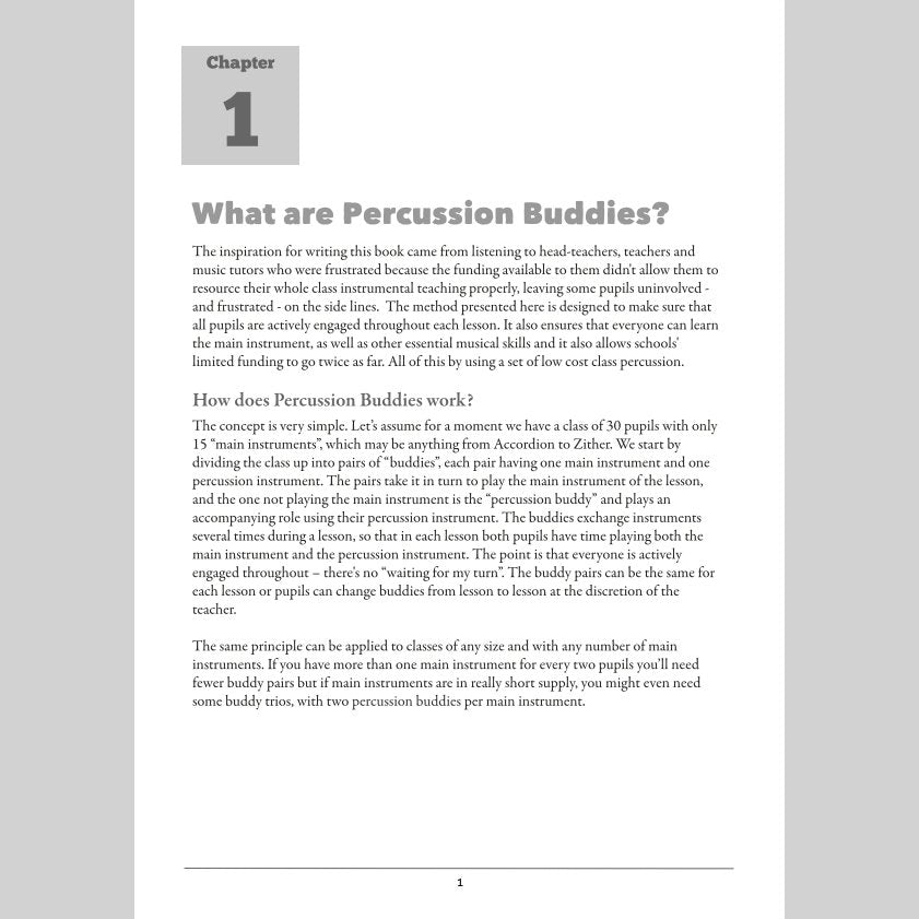 Andy Gleadhill\'s Percussion Buddies Book