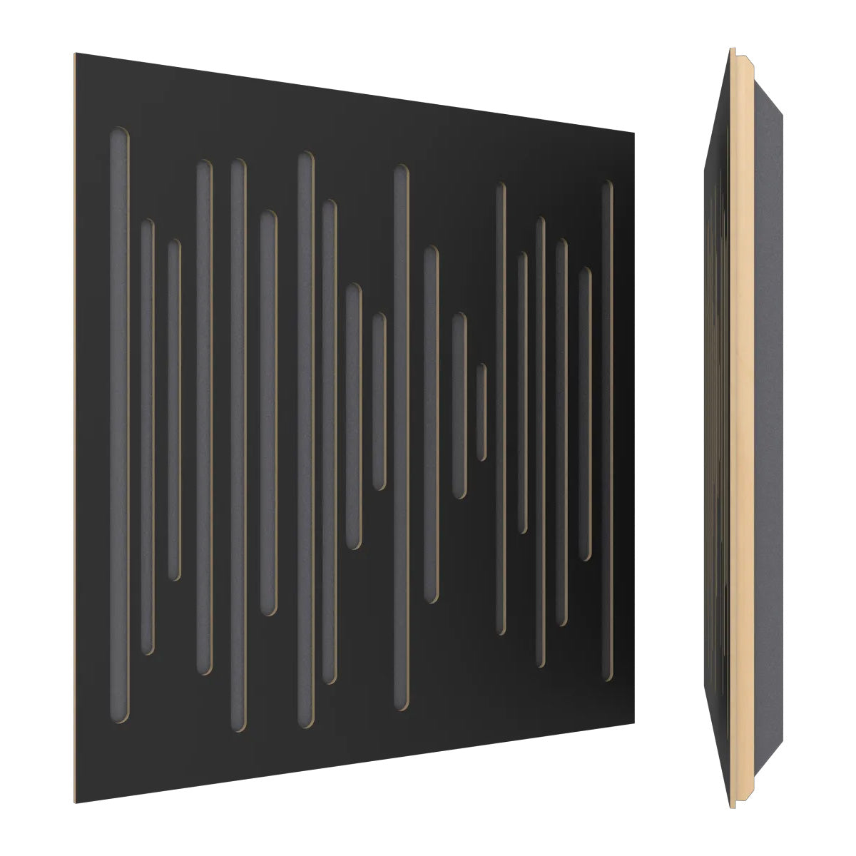 Vicoustic Wavewood Ultra Lite soundproofing panels (pack of 8) - Black