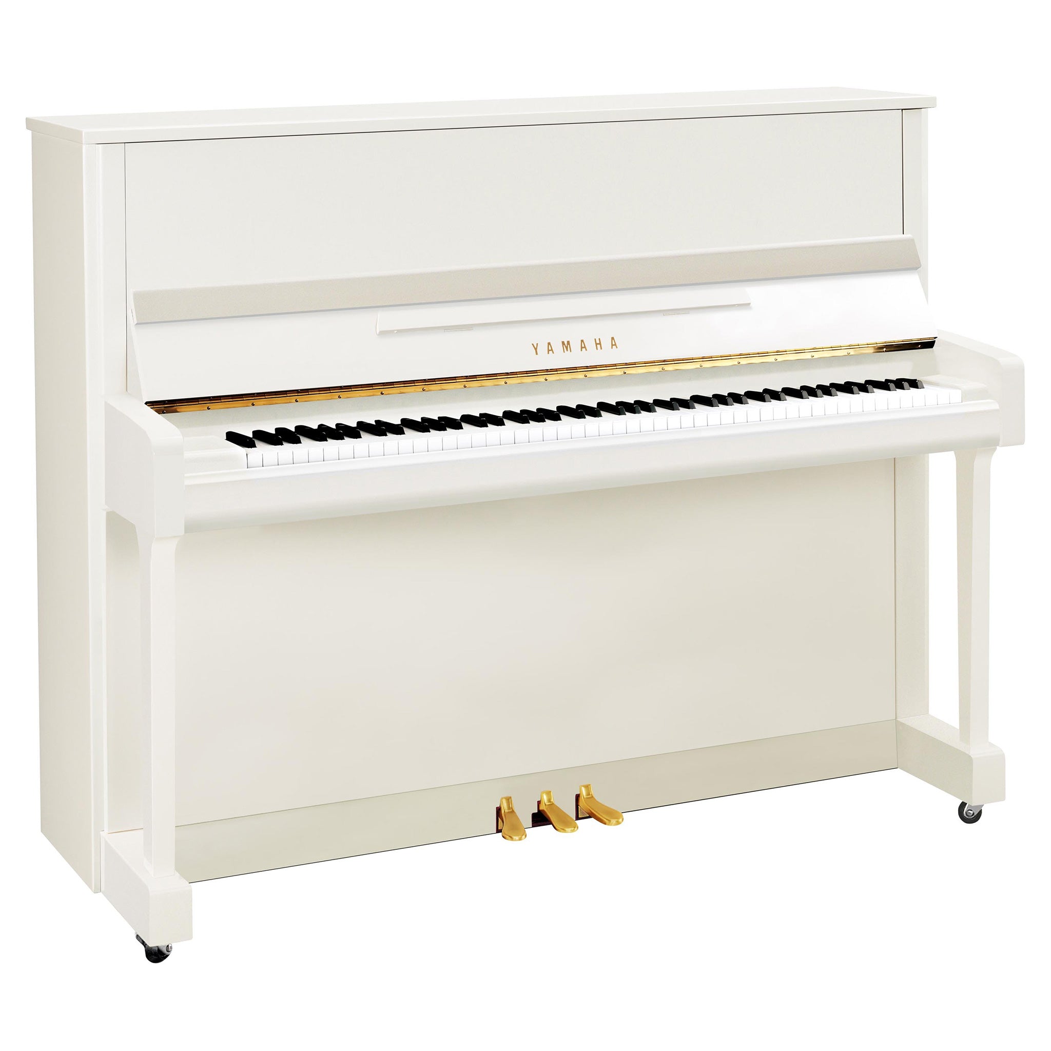 Yamaha b3 upright piano – Polished White