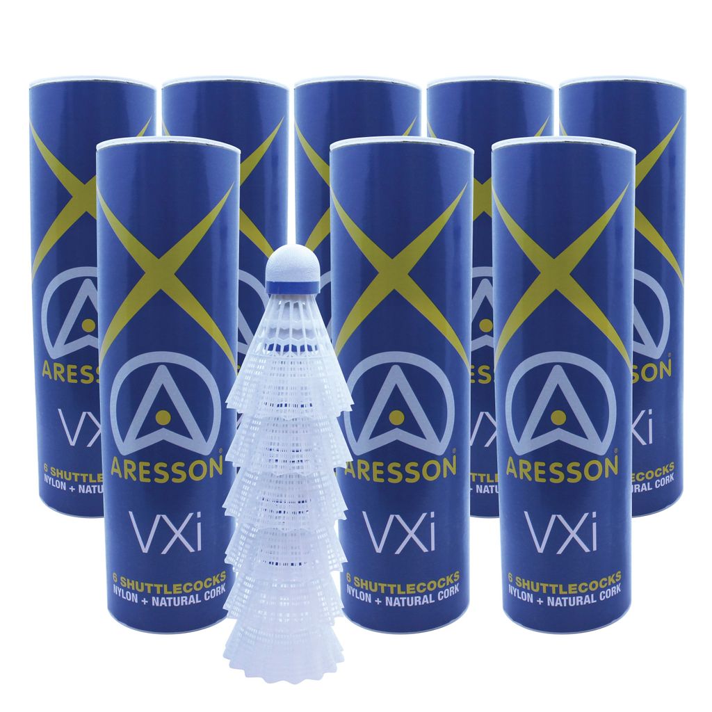 ARESSON VXI SHUTTLECOCK CORK BASE, 8 TUBES OF 6 (48)