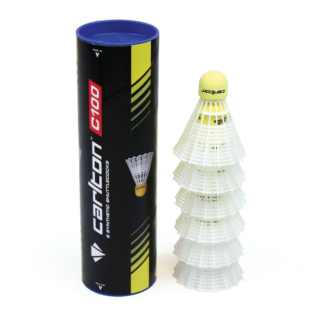 CARLTON C100 SHUTTLECOCK TUBE OF 6