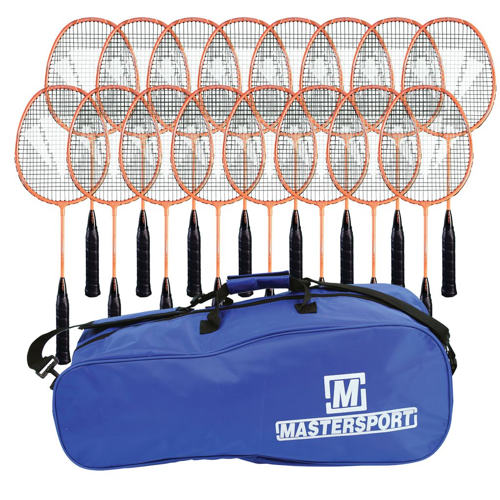 CARLTON BLADE ISO 4.3 BADMINTON RACKET MIDI, RACKET BAG OF 16