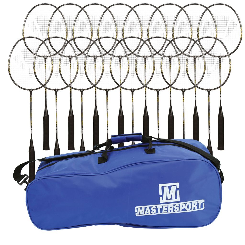 CARLTON AEROBLADE BADMINTON RACKET 2000 SERIES, RACKET BAG OF 16