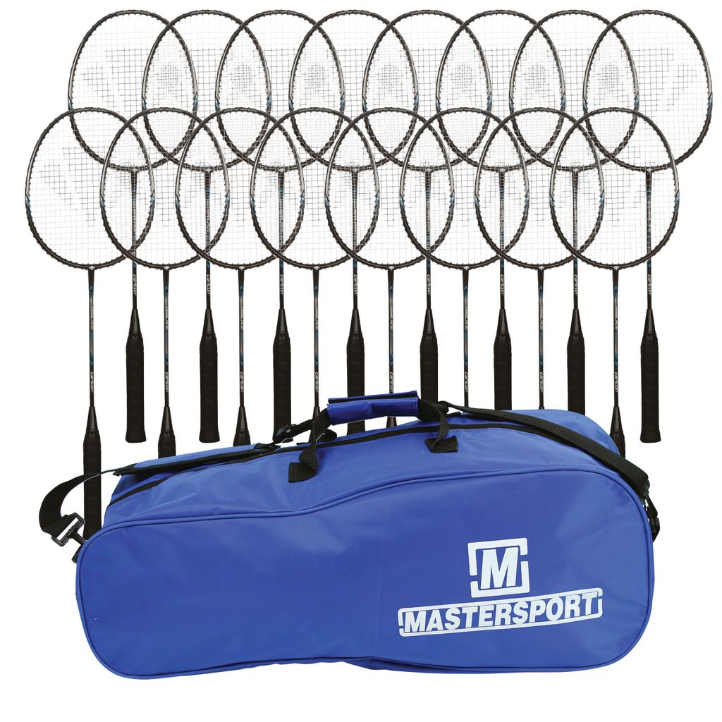 CARLTON AEROBLADE BADMINTON RACKET 4000 SERIES, RACKET BAG OF 16