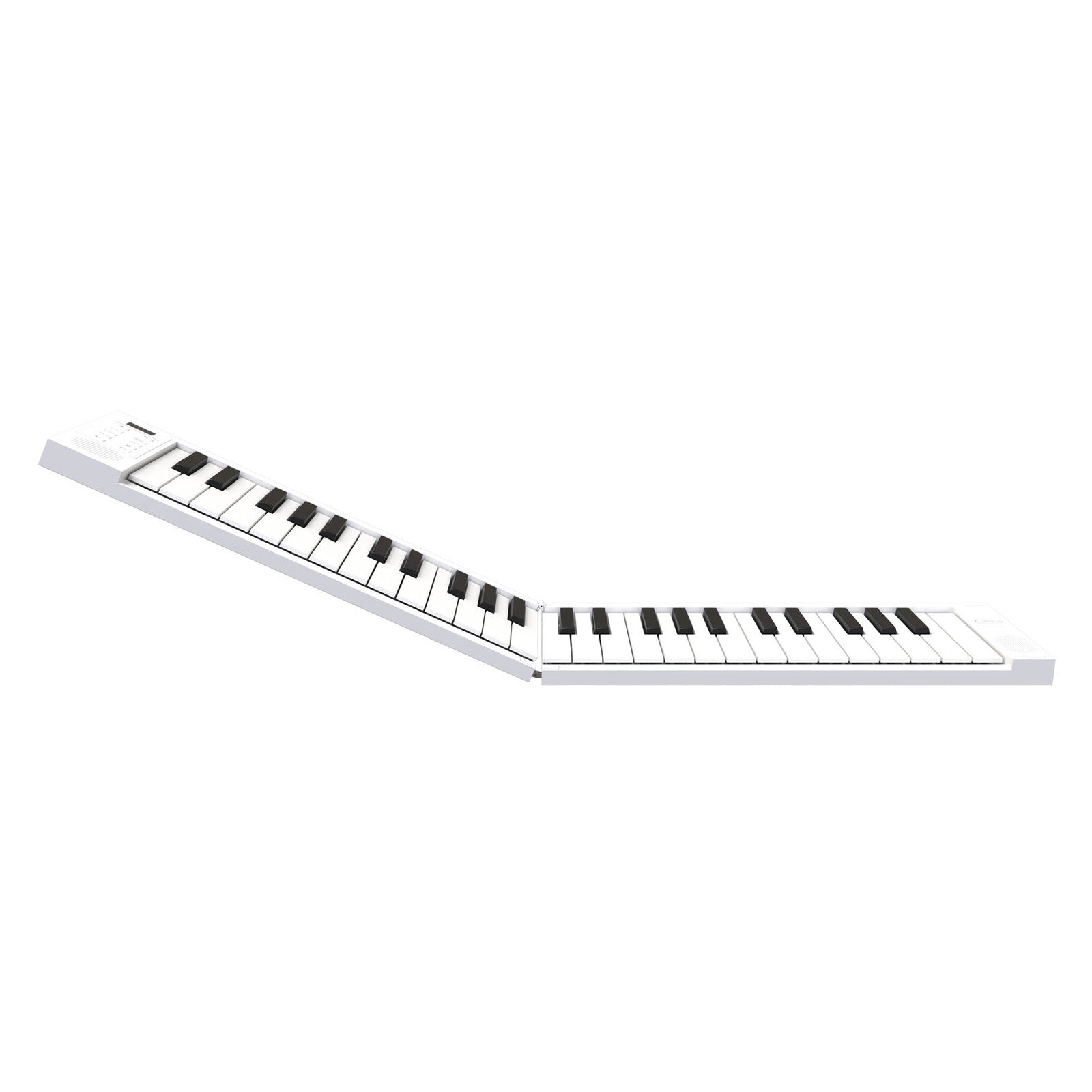 Carry-On 49-key touch sensitive folding portable piano - White