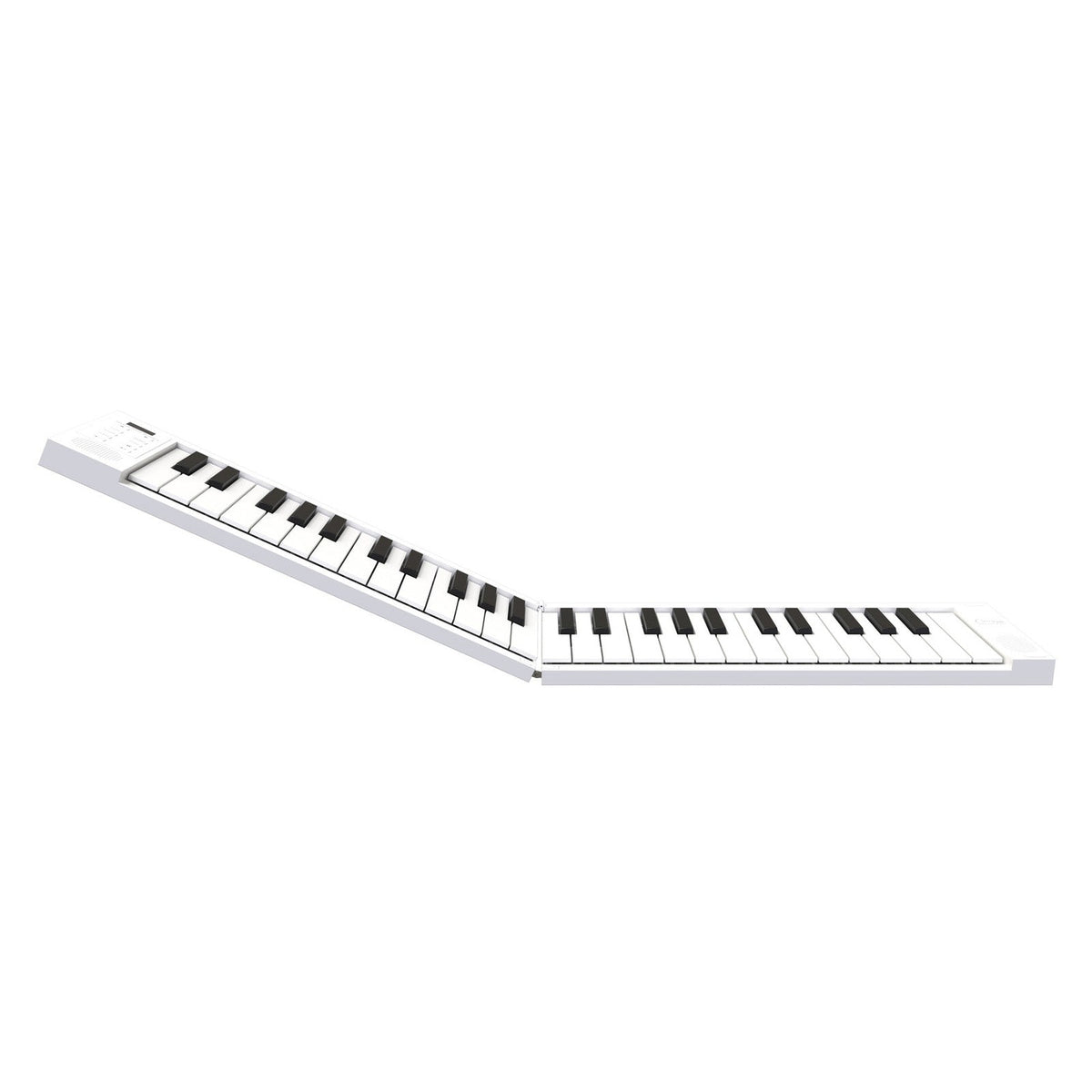 Carry-On 49-key touch sensitive folding portable piano - White
