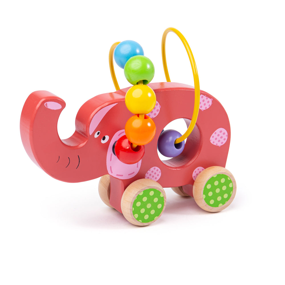Push Along Bead Frame - Elephant
