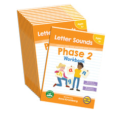Phase 2 Letter Sounds Workbook - 12 Pack