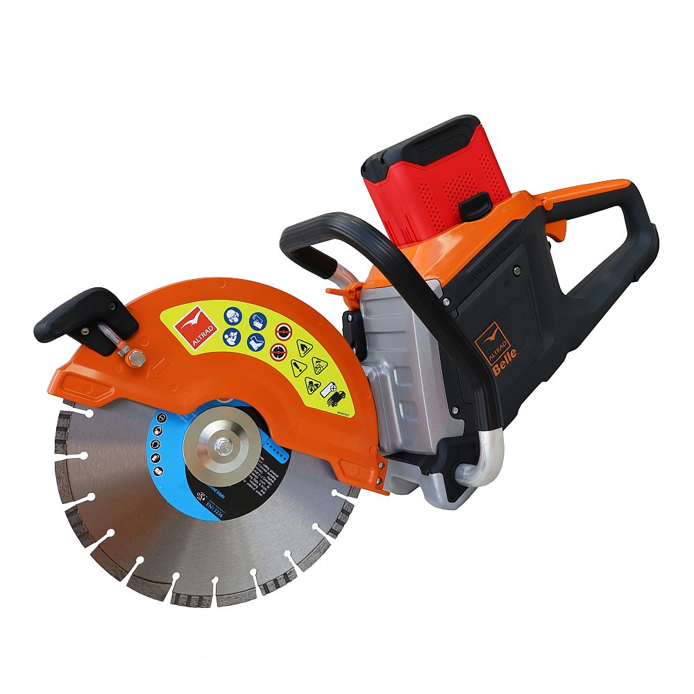Altrad Belle DC 300E+ Battery Saw with 1 x 8Ah Battery, Charger & Diamond Blade