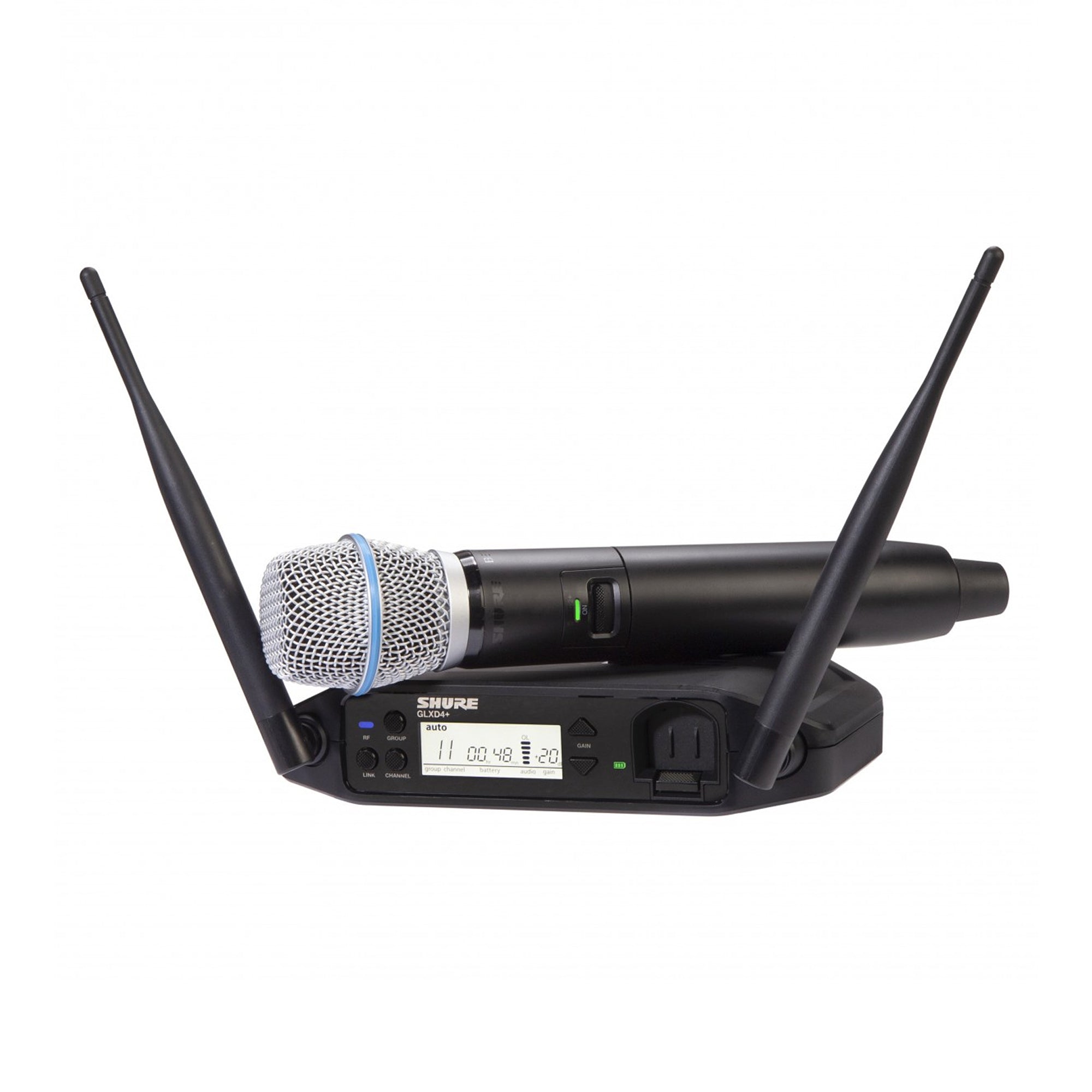 Shure digital wireless handheld system and BETA87A vocal microphone