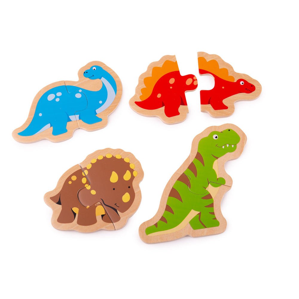 Two Piece Puzzles - Dinosaur