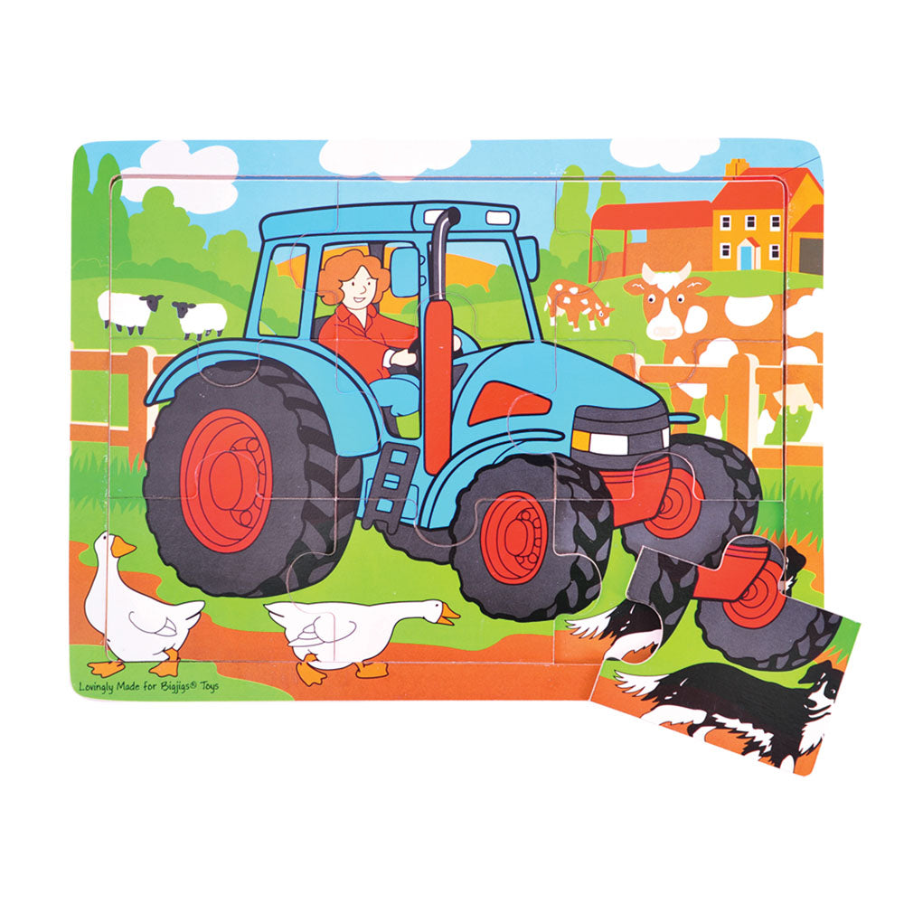Tray Puzzle - Tractor