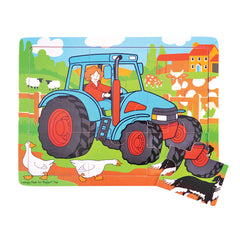 Tray Puzzle - Tractor
