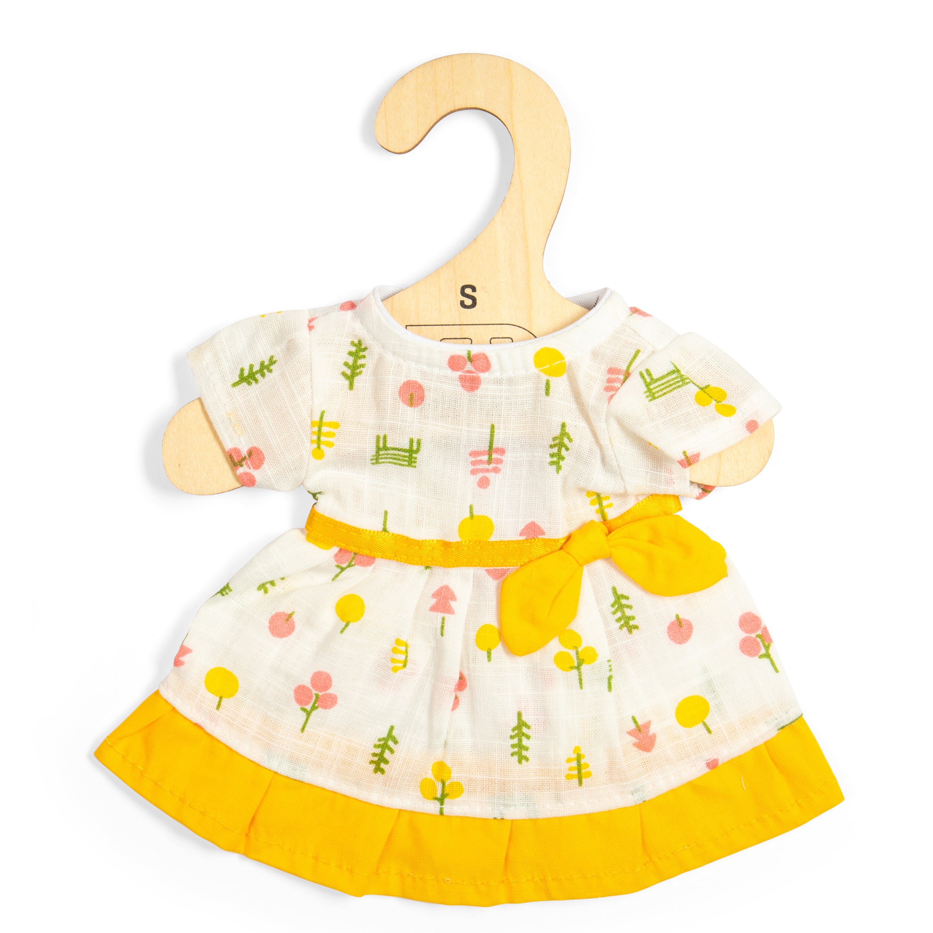 Patterned Dress Yellow Trim - Small (2 Years +)