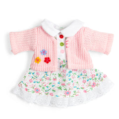Floral Pink Dress And Cardigan - Small (2 Years +)