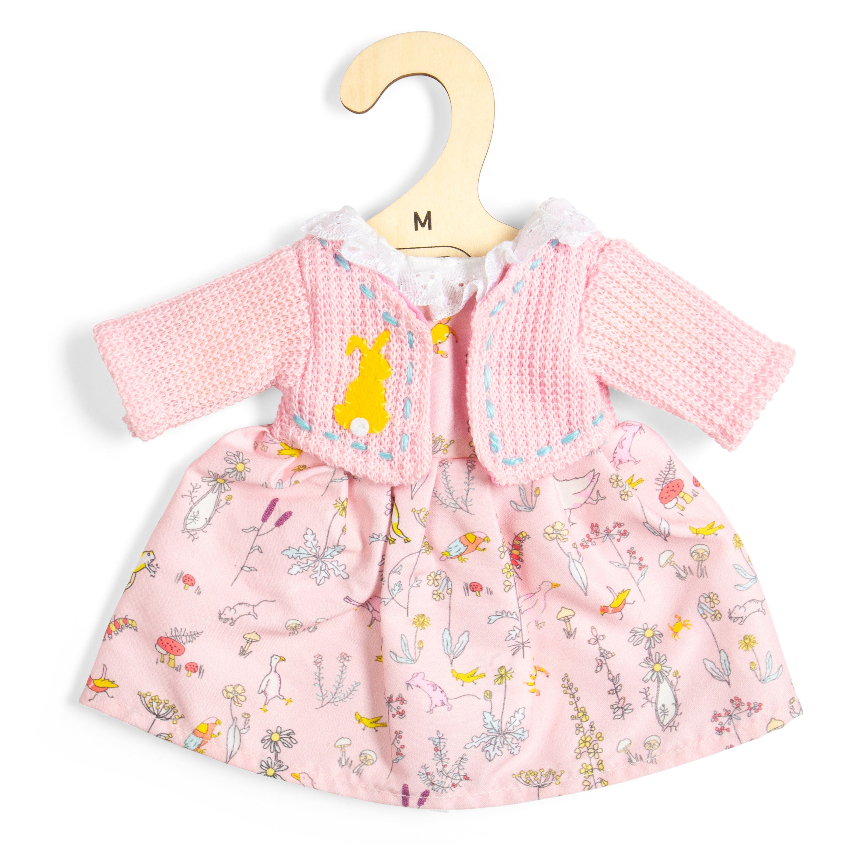 Wildlife Dress And Pink Cardigan - Medium (2 Years +)