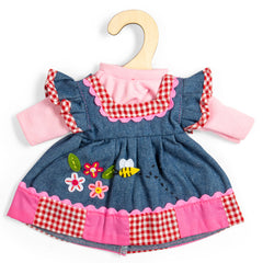 Denim Dress With Pink Trim - Medium (2 Years +)