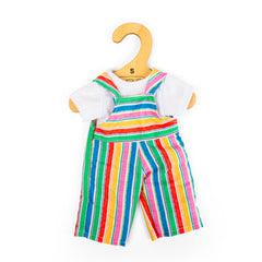 Striped Dungarees And White T-shirt - Small (2 Years +)