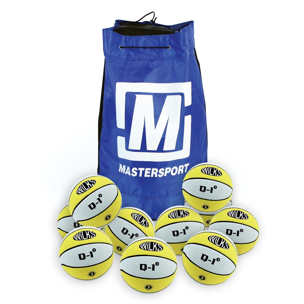 WILKS Q-1 MASTERPLAY BASKETBALL SIZE 3, BAG OF 10