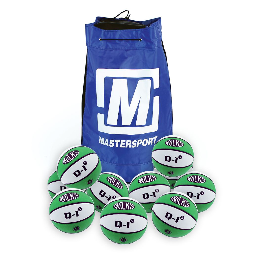 WILKS Q-1 MASTERPLAY BASKETBALL SIZE 5, BAG OF 10