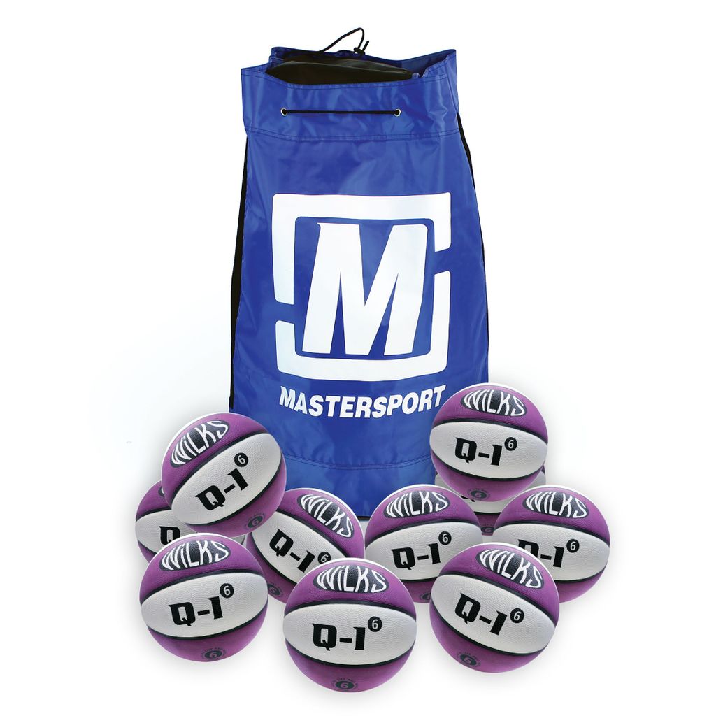 WILKS Q-1 MASTERPLAY BASKETBALL SIZE 6, BAG OF 10