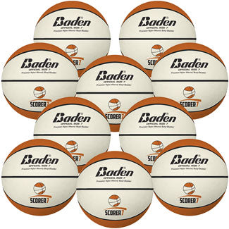 BADEN SCORER BASKETBALL SIZE 7 - BR427, BAG OF 10