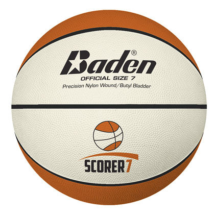 BADEN SCORER BASKETBALL SIZE 7 - BR427, TAN/CREAM