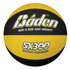 BADEN SX SERIES BASKETBALL SIZE 3 - SX300, BLACK/YELLOW