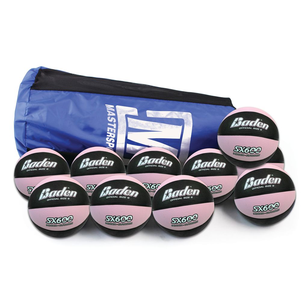 BADEN SX SERIES BASKETBALL SIZE 6 - SX600, BAG OF 10