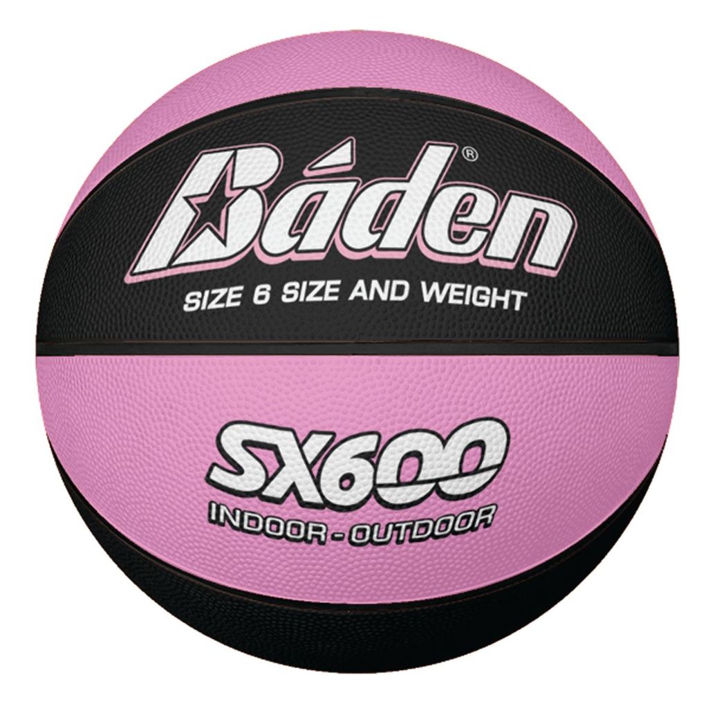 BADEN SX SERIES BASKETBALL SIZE 6 - SX600, BLACK/PINK