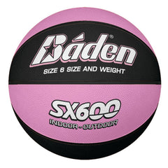 BADEN SX SERIES BASKETBALL SIZE 6 - SX600, BLACK/PINK