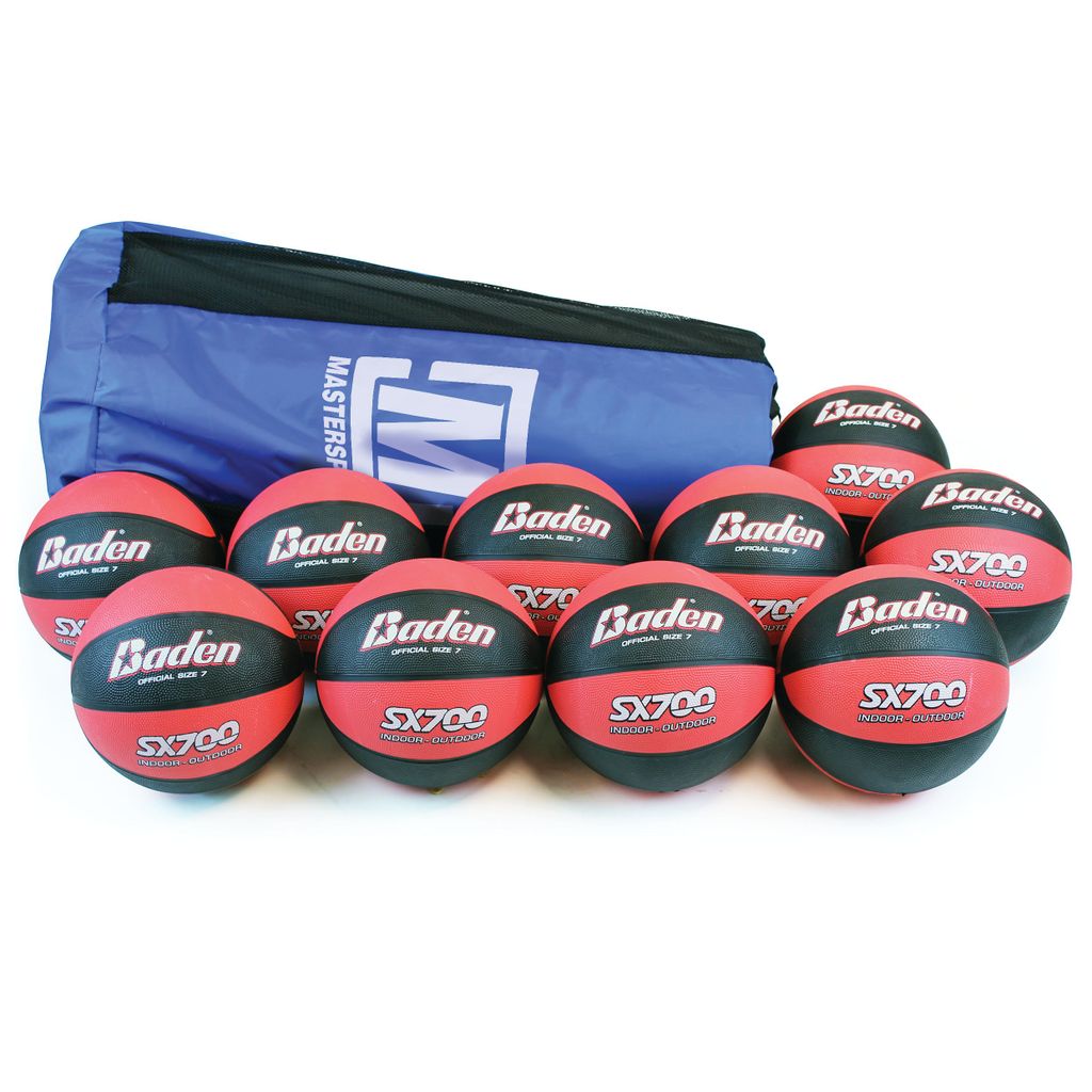BADEN SX SERIES BASKETBALL SIZE 7 - SX700, BAG OF 10