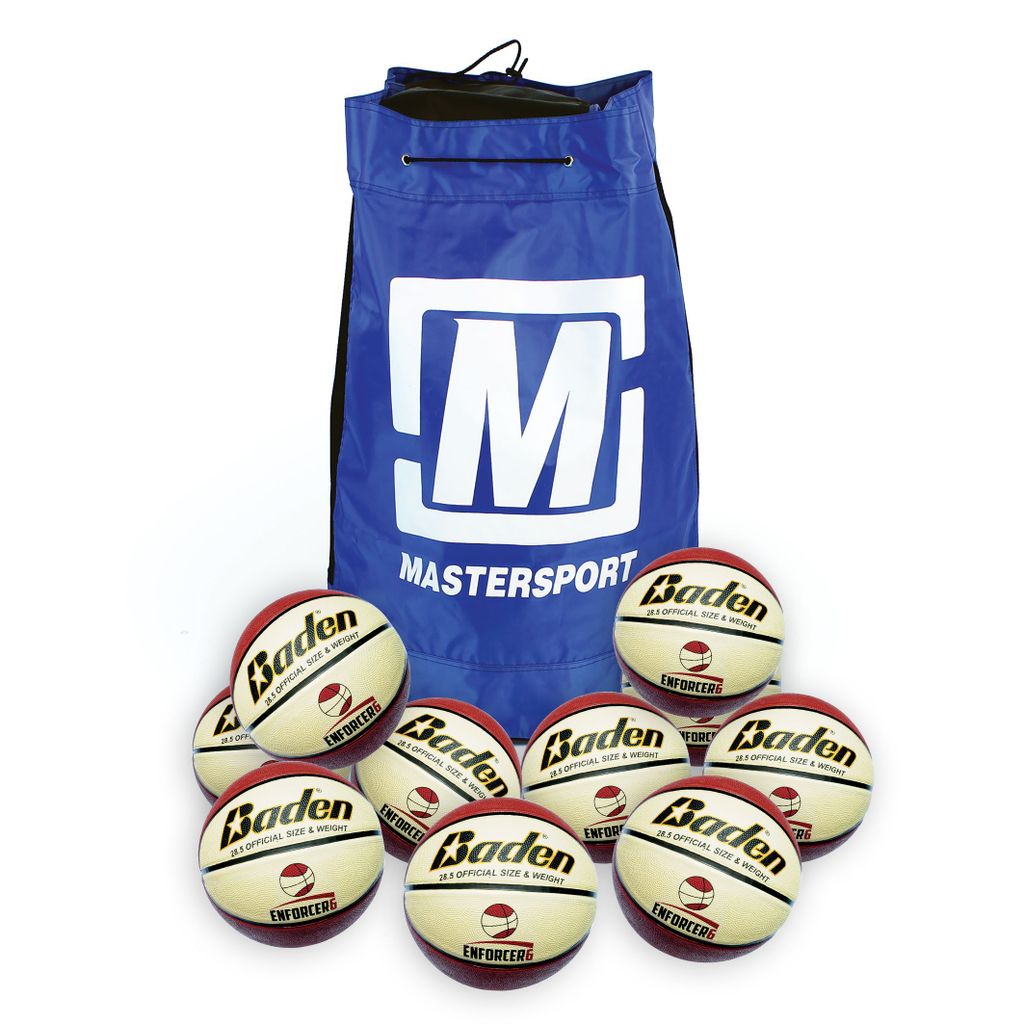 BADEN ENFORCER BASKETBALL SIZE 6, BAG OF 10