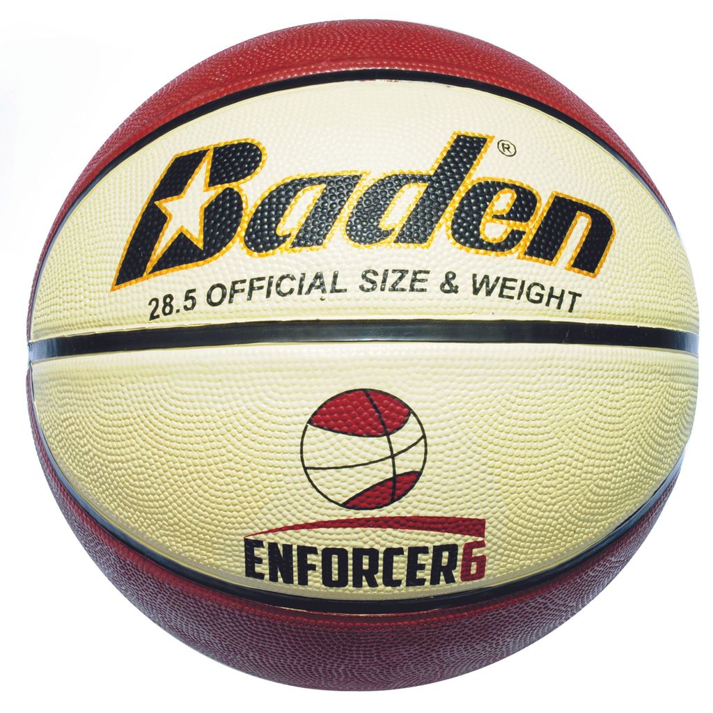 BADEN ENFORCER BASKETBALL SIZE 6, TAN/CREAM