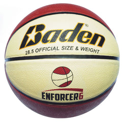 BADEN ENFORCER BASKETBALL SIZE 6, TAN/CREAM