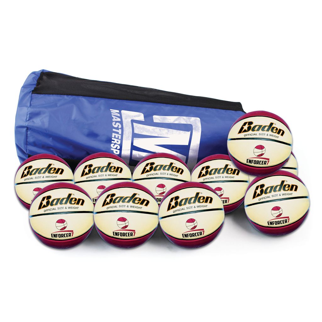 BADEN ENFORCER BASKETBALL SIZE 7, BAG OF 10