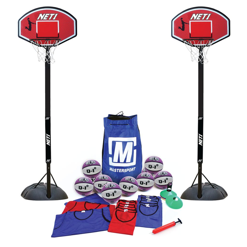 WILKS BASKETBALL PLAY PACK  SIZE 6, WITH POSTS