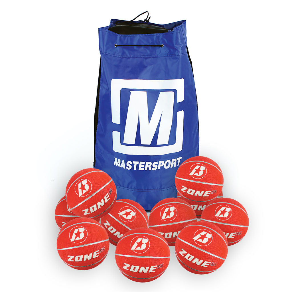 BADEN ZONE BASKETBALL SIZE 5, BAG OF 10