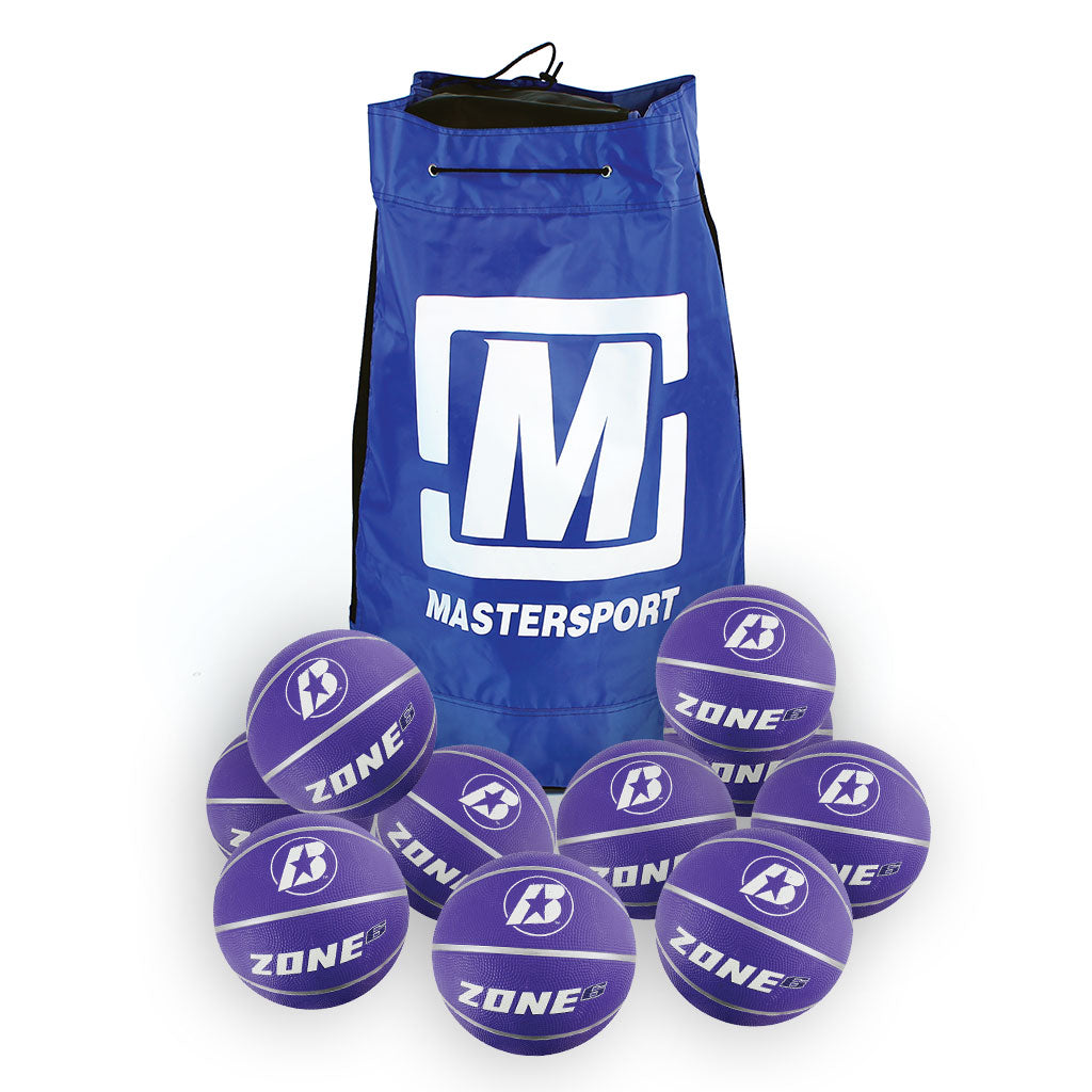 BADEN ZONE BASKETBALL SIZE 6, BAG OF 10