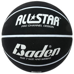 BADEN ALL STAR BASKETBALL SIZE 7, BLACK AND WHITE