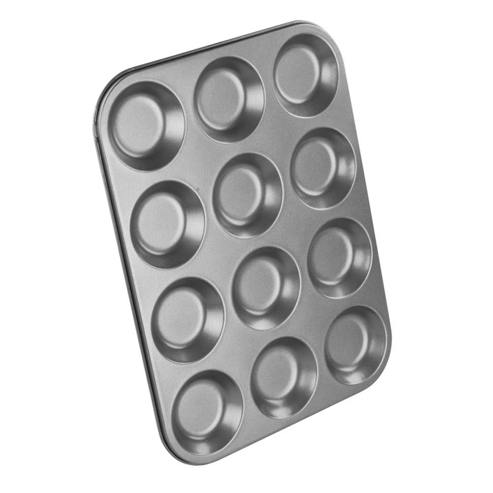 Standard 12 Cup Shallow Bun Tin