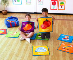 Alphabet Mini Placement Carpets with holdall