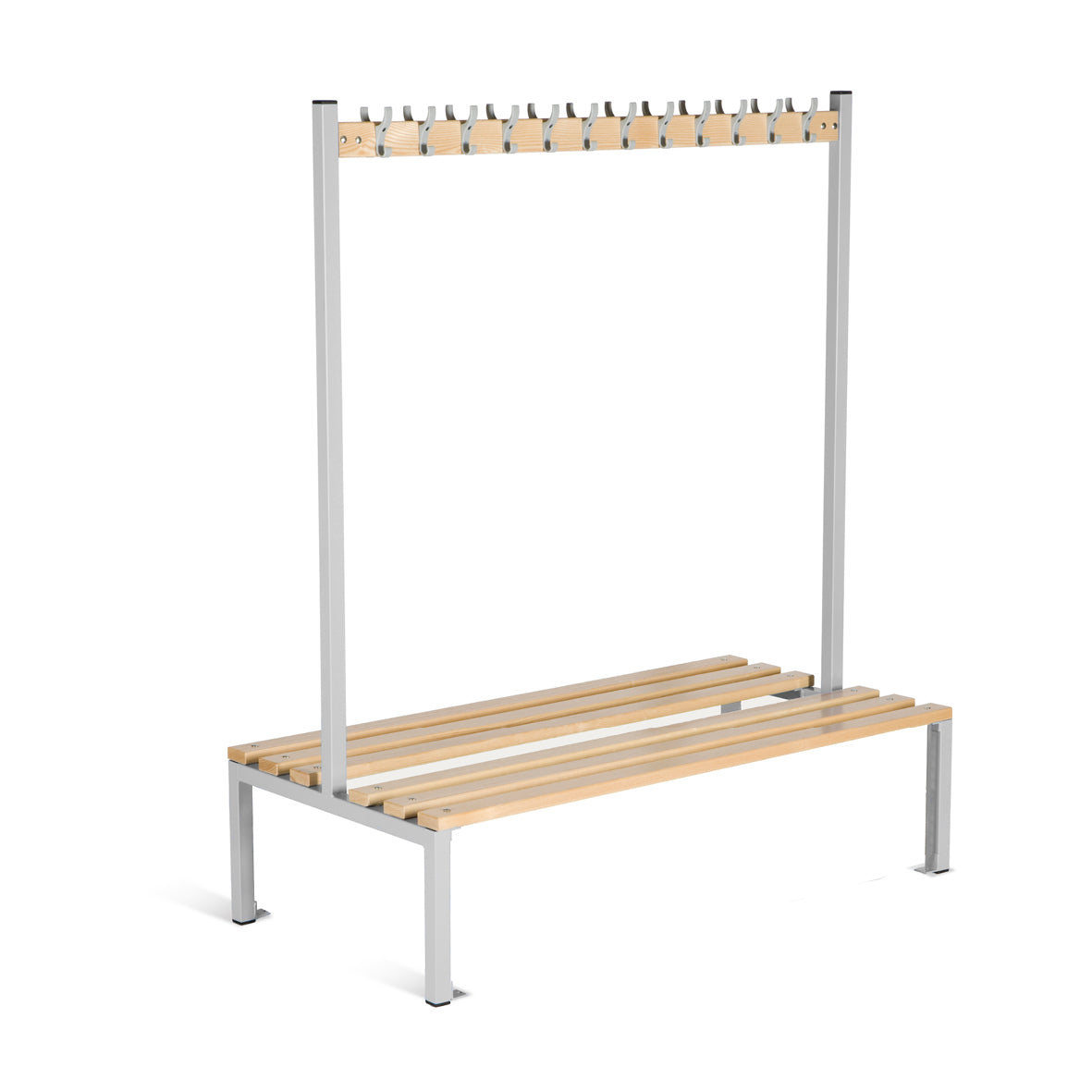 Bench Seating, double-sided with coat hooks H1800mm x W1500 x D760