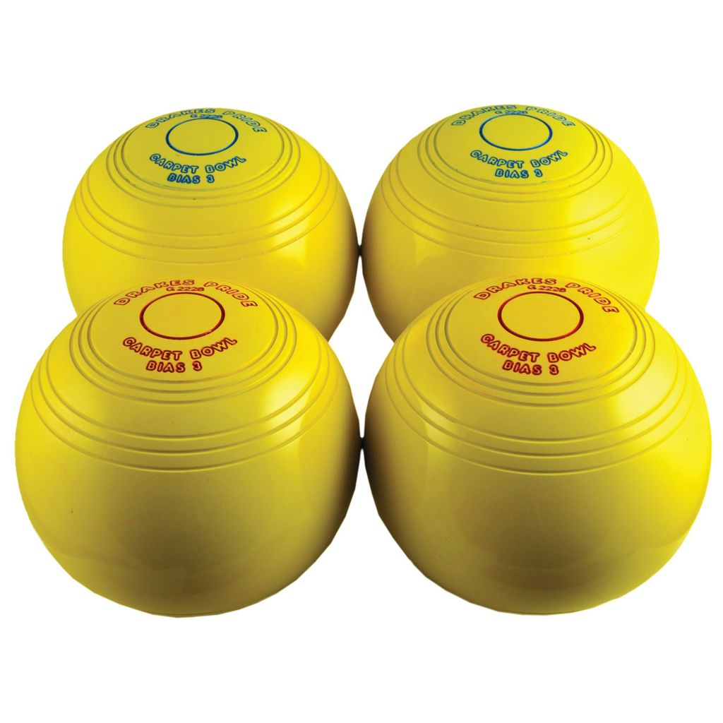BIASED INDOOR CARPET BOWLS YELLOW