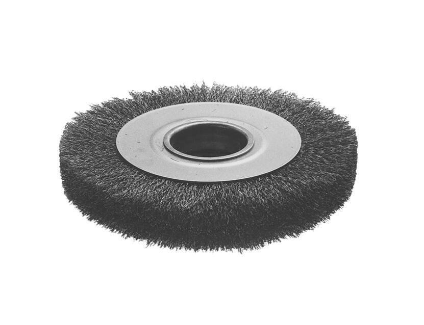 WHEEL BRUSH CRIMPED WIRE MEDIUM FACE 12 INCH .014 2A