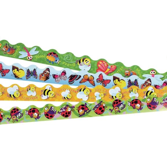 SCO TRIMMERS BUGS DESIGN ASSORTED 1M 12PCS -Min Qty 1