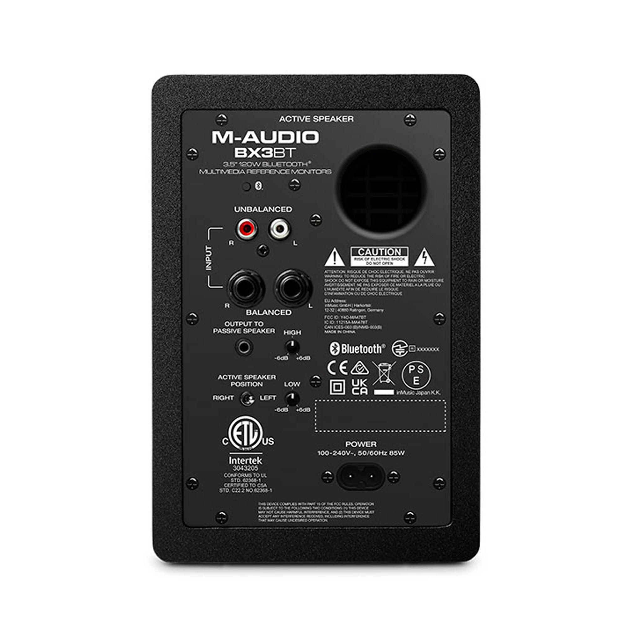 M-Audio BX-BT reference monitor speaker pair with Bluetooth - 3.5\"