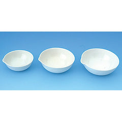 Basin, Evaporating, Porcelain, Round Bottom with Spout, 100ml (Pack 10)