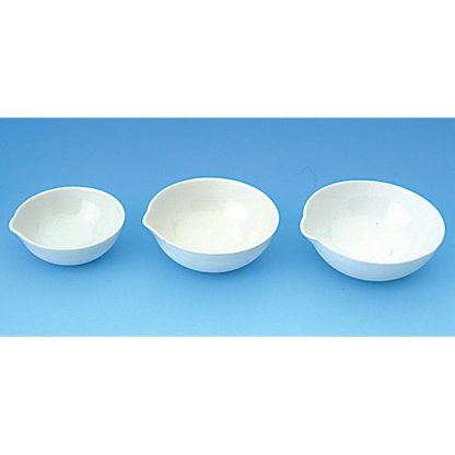 Basin, Evaporating, Porcelain, Round Bottom with Spout, 150ml (Pack 10)