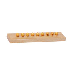 9 Golden Unit Beads with Holder